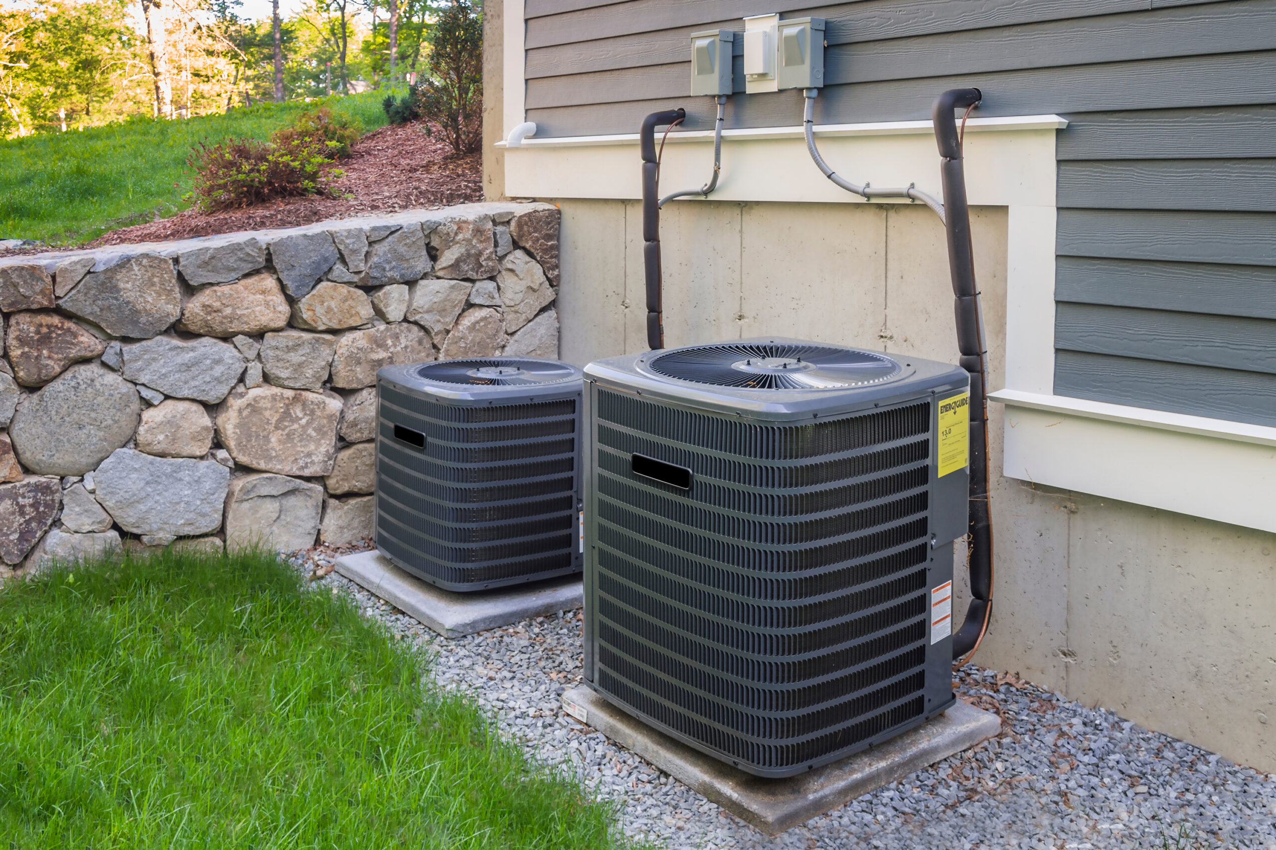 Central air conditioning installation